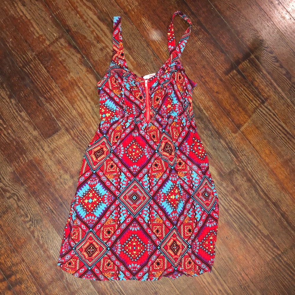 Red Pattern Dress